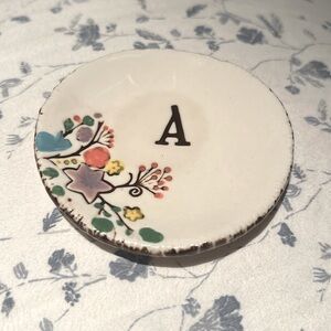 Anthropologie “A” Catch All Dish